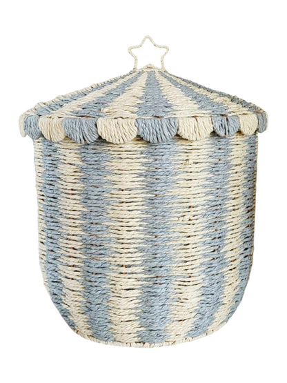 Basket with lid and decorative design Acalora