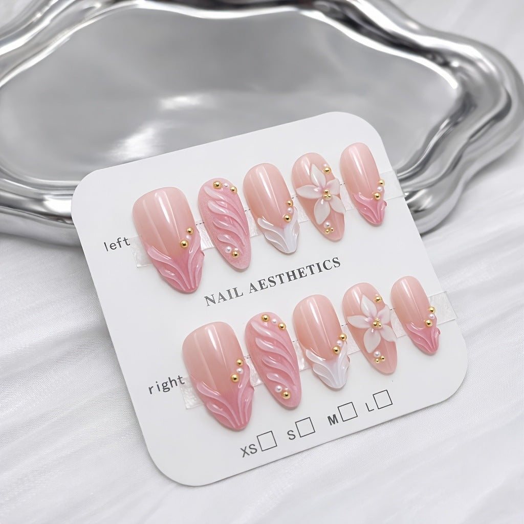 Elegant Floral Nail Set Acalora