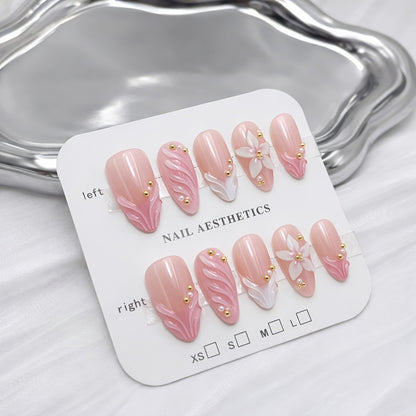 Elegant Floral Nail Set Acalora