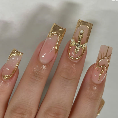 Decorative Long Acrylic Nail Tips Acalora