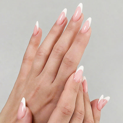 Elegant Press-On Nail Set with Natural Finish Acalora