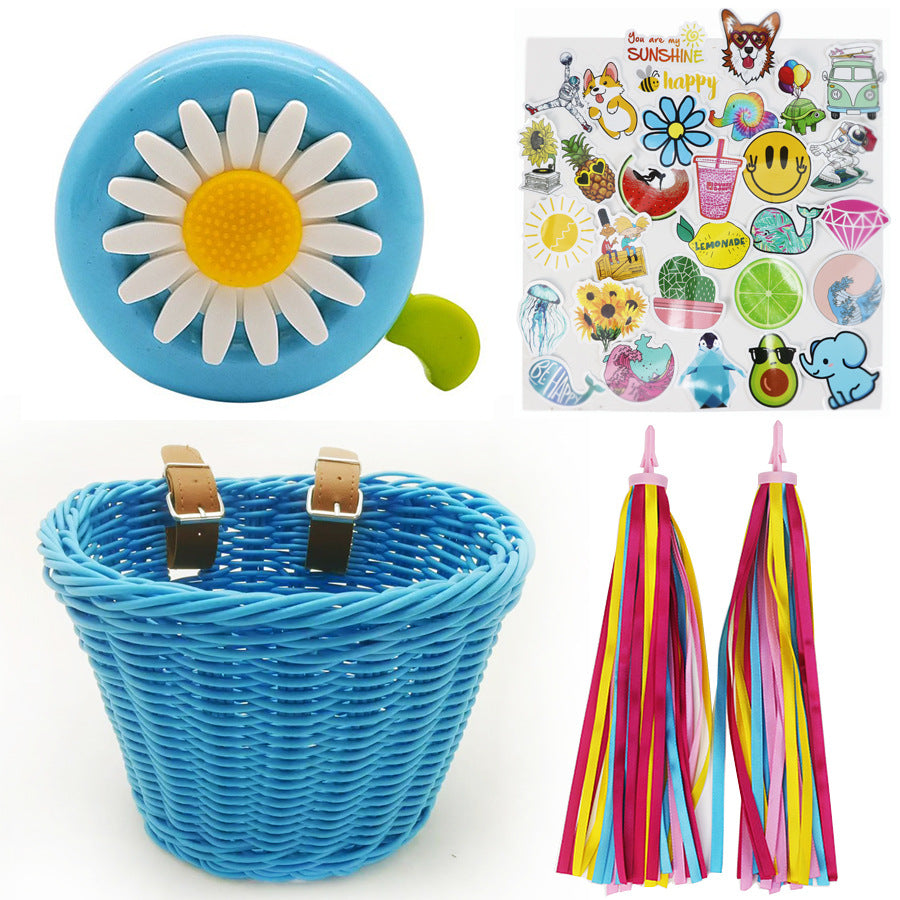 Decorative Woven Bike Basket Acalora