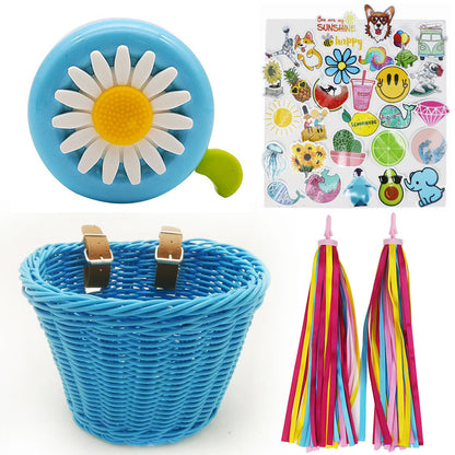 Decorative Woven Bike Basket Acalora