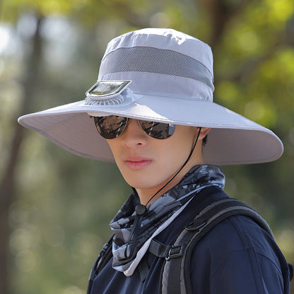 wide-brimmed outdoor sun hat with UV protection, breathable mesh, and adjustable chin strap Bowlift