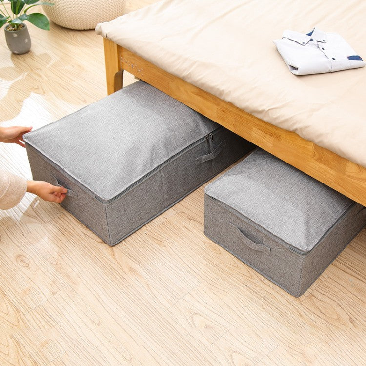 Practical storage box with removable lid and carrying handles Acalora
