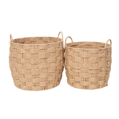 High-quality and decorative storage basket with braided structure