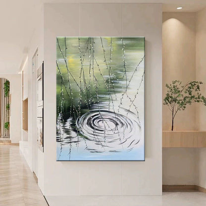 Modern Abstract Water-Themed Canvas Wall Art