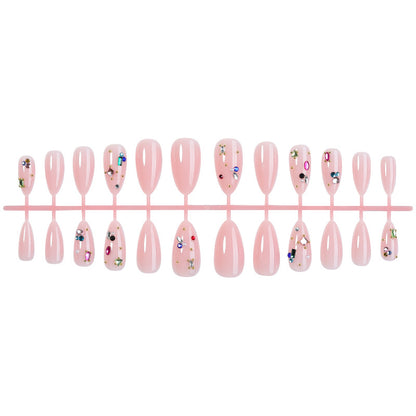 Decorative Gemstone Press-On Nail Art Set Acalora
