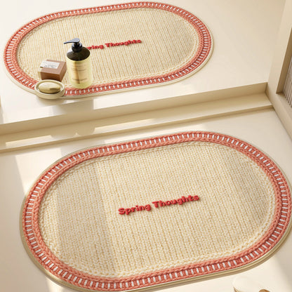 Heart-Patterned Bathroom Mat