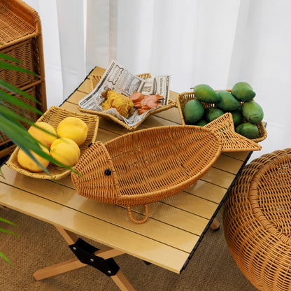 Decorative Woven Fish-Shaped Basket Acalora