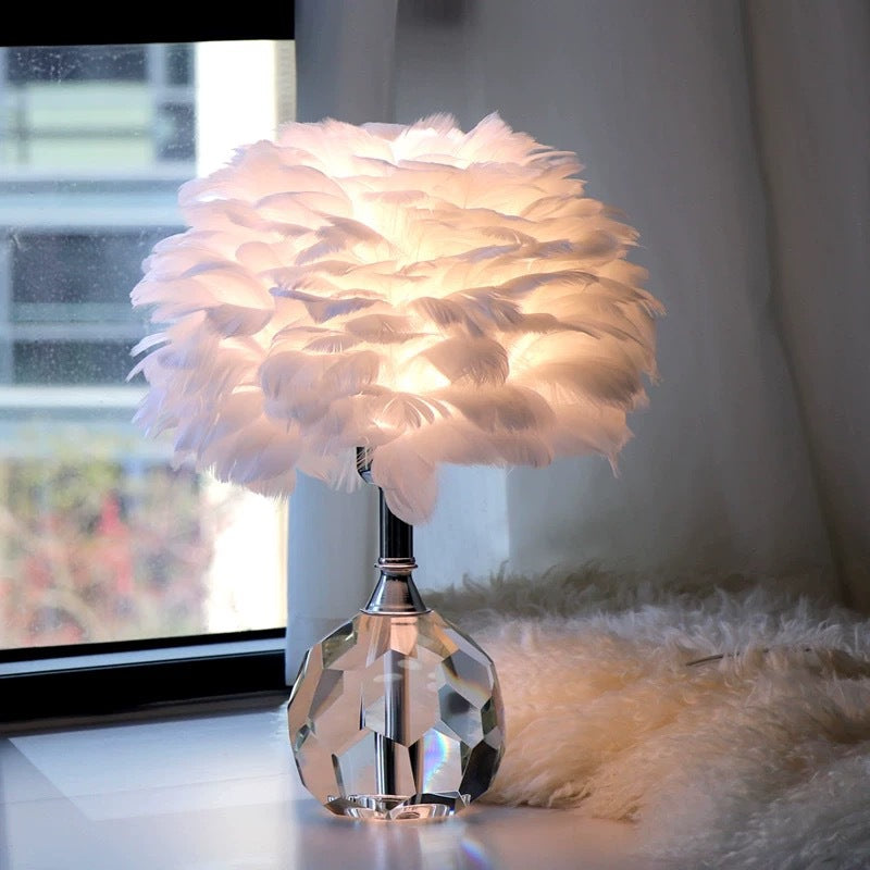 Feather Lampshade