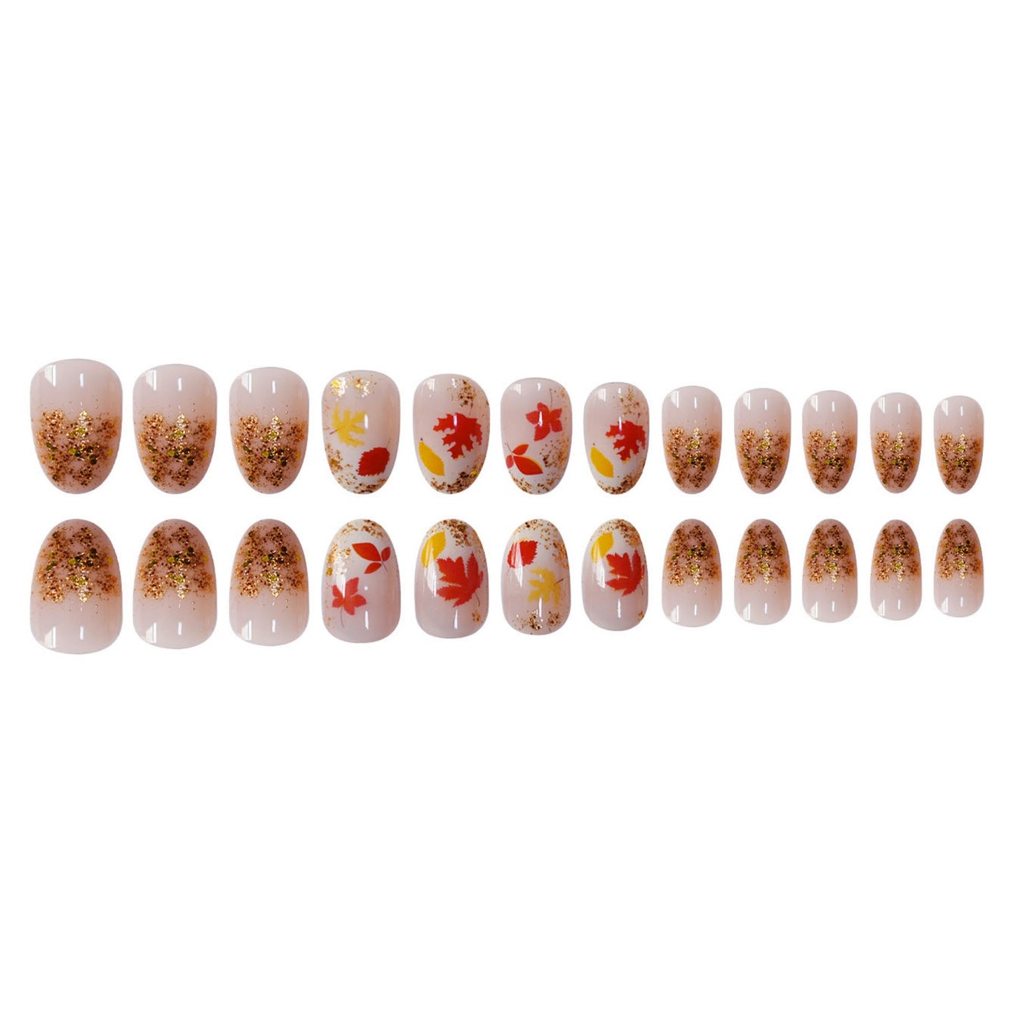 Autumn Leaf Press-On Nails Acalora