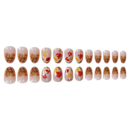 Autumn Leaf Press-On Nails Acalora