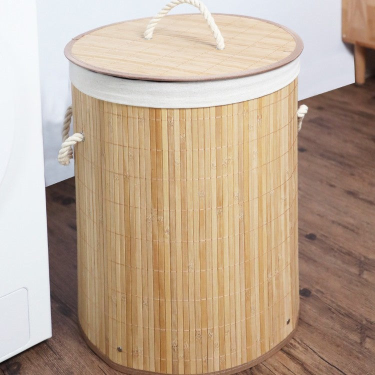 Storage basket with natural bamboo design Acalora