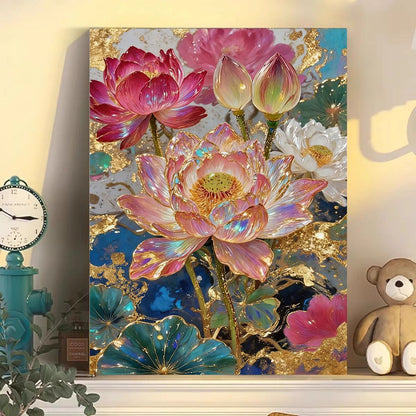 Luxurious Floral Abstract Canvas Wall Art