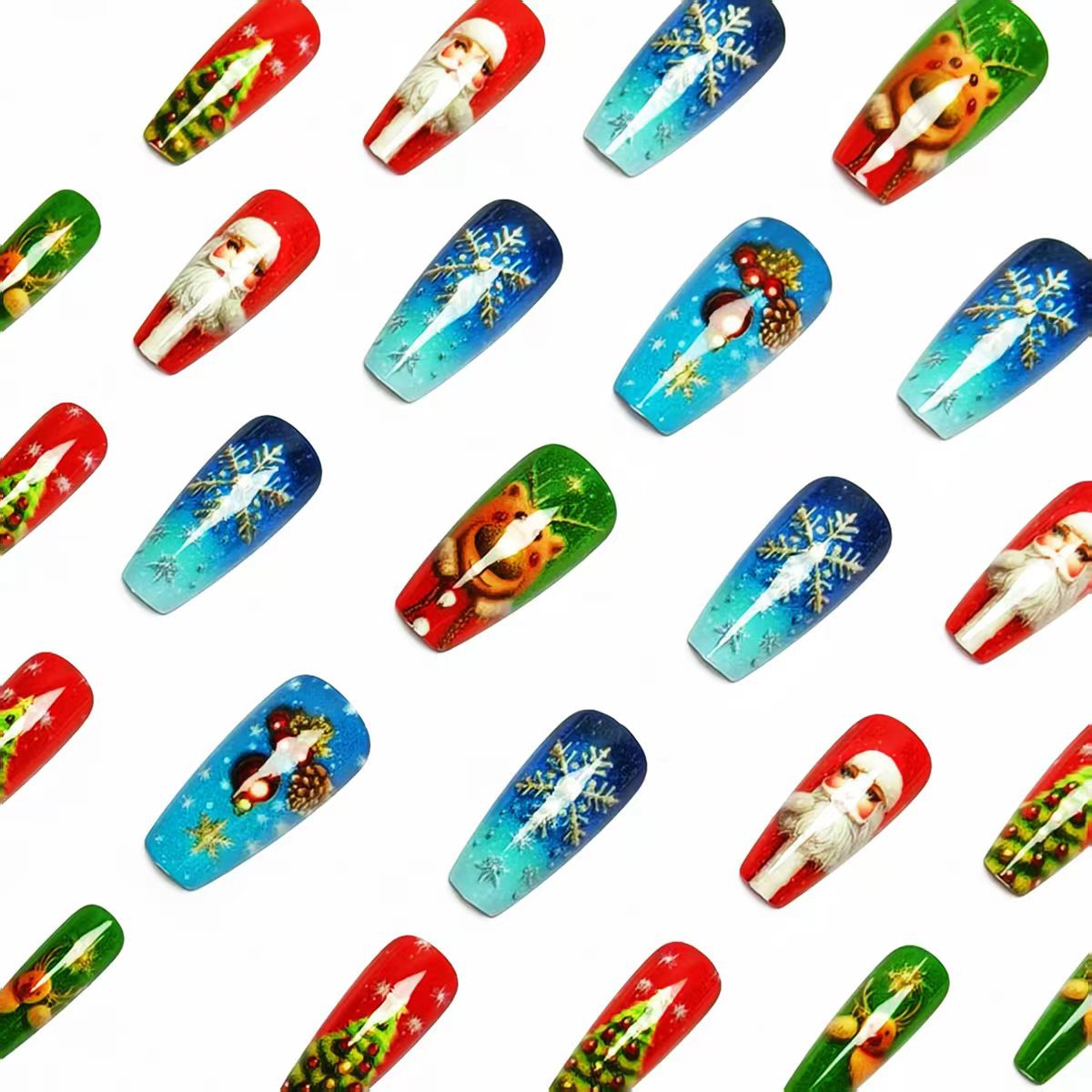 Festive Winter-Themed Nail Art Acalora 1788155576