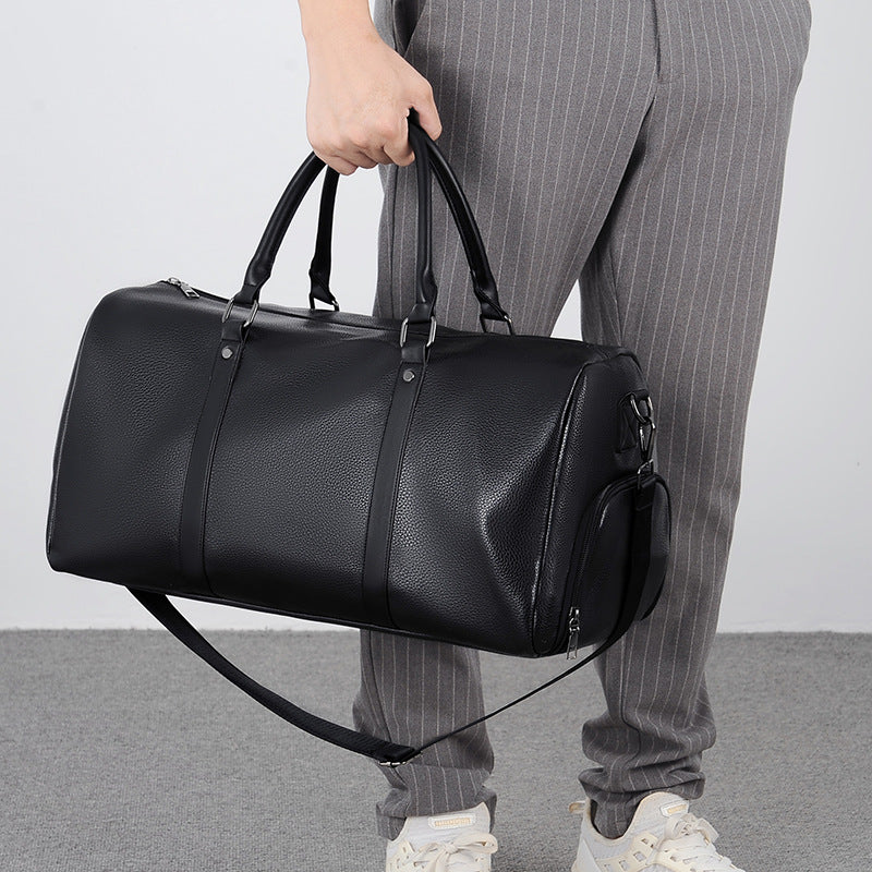 Elegant Synthetic Leather Travel Duffel Bag Acalora