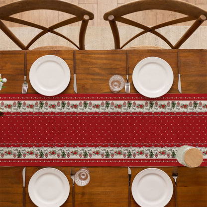 Elegant Floral Embellished Table Runner
