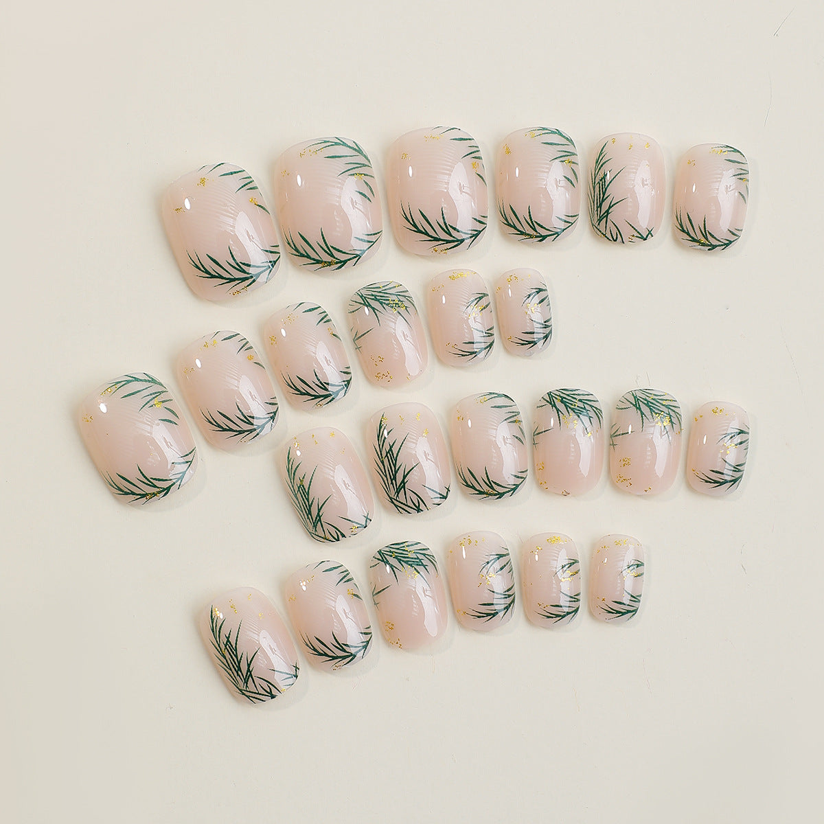 Decorative Press-On Nail Art Kit with Holiday-Themed Designs Acalora