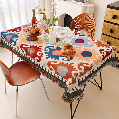 Artistic Cartoon-Inspired Tablecloth