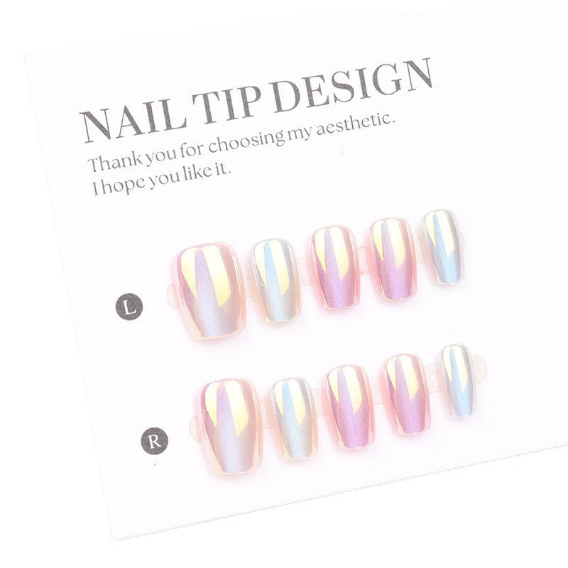 Premium Iridescent Press-On Nail Tips Acalora