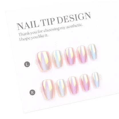 Premium Iridescent Press-On Nail Tips Acalora