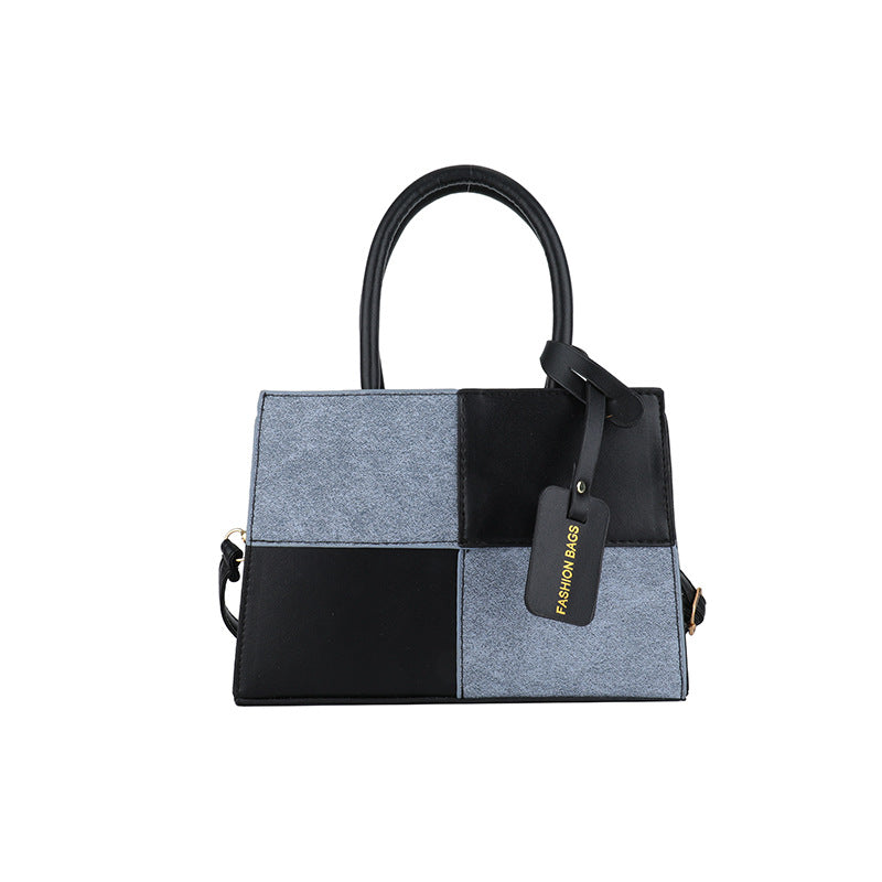 Geometric Patterned Handheld Tote Bag Acalora