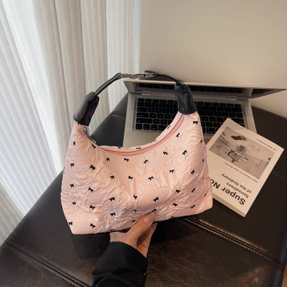 Quilted Floral Shoulder Handbag Acalora