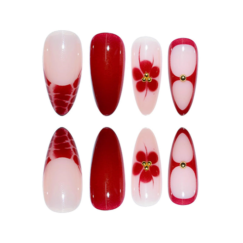 Elegant Stiletto Press-On Nail Design Acalora