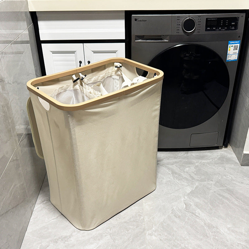 Modern laundry basket with removable lid and carrying handles Acalora