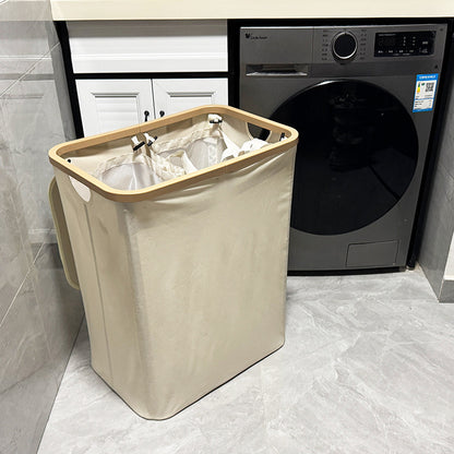 Modern laundry basket with removable lid and carrying handles Acalora