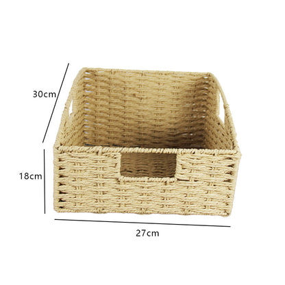Natural Fiber Rectangular Storage Basket Acalora