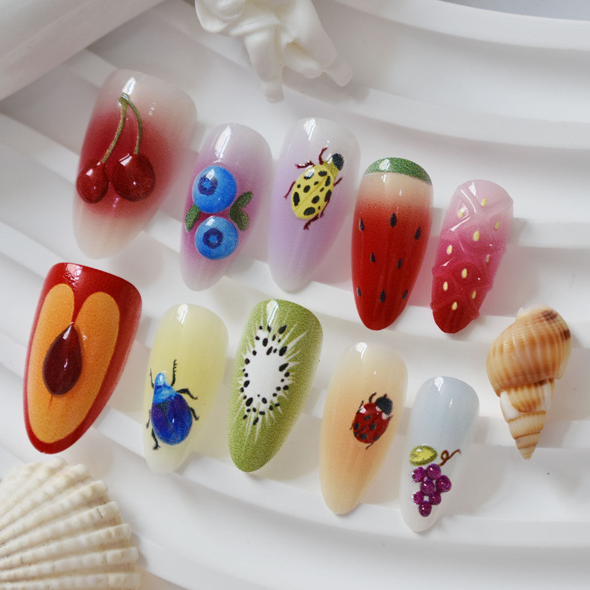 Artistic Fruity Nail Art Set Acalora