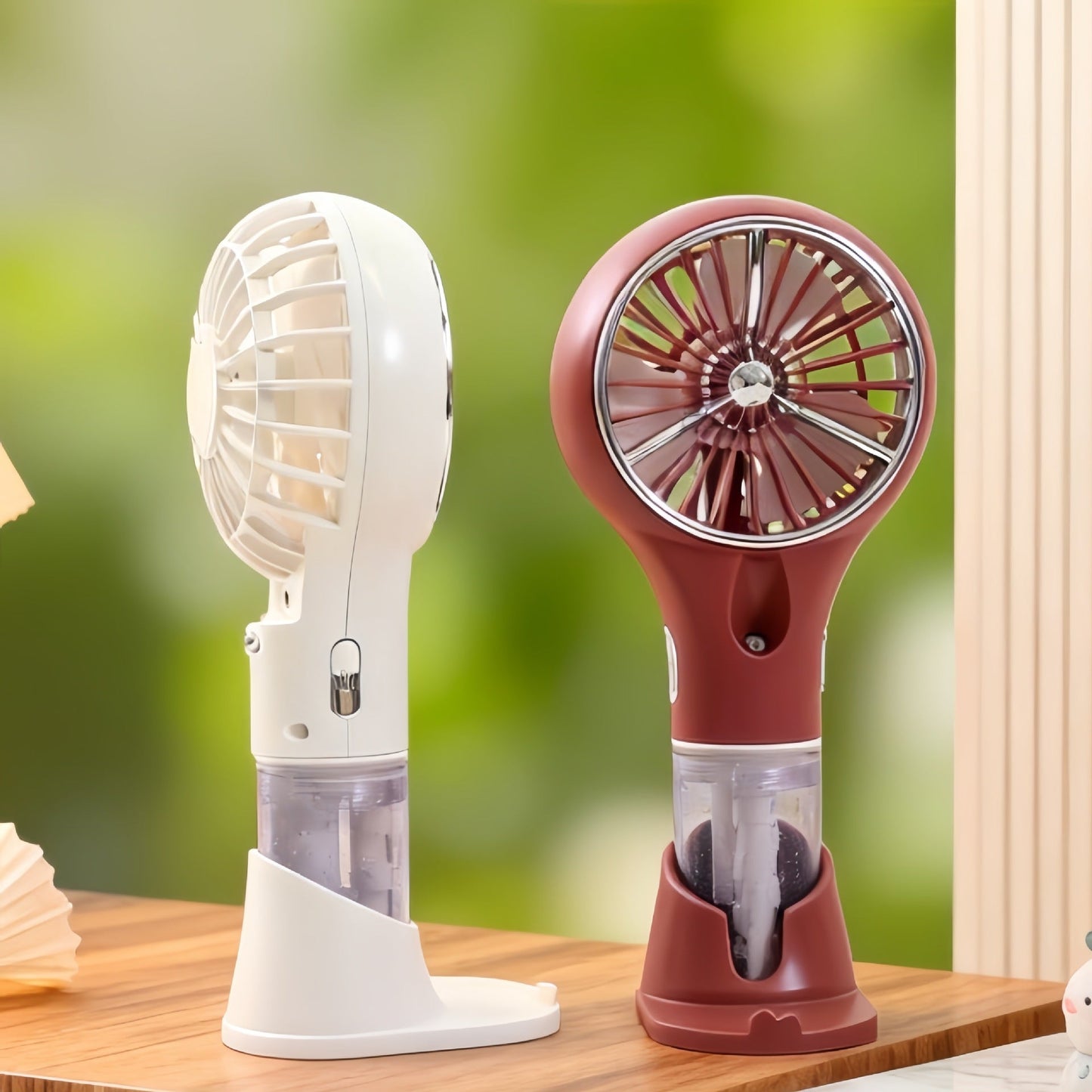 Unisex Portable Spray Hand Fan with USB Charging Function and Ergonomic Design Brehn