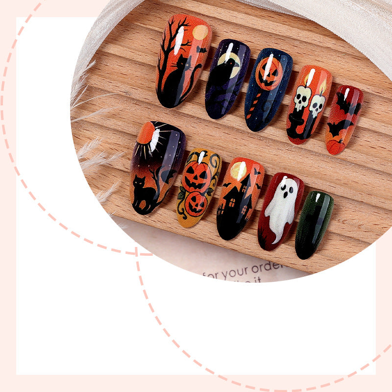 Halloween-Themed Press-On Nail Set Acalora 1788495816
