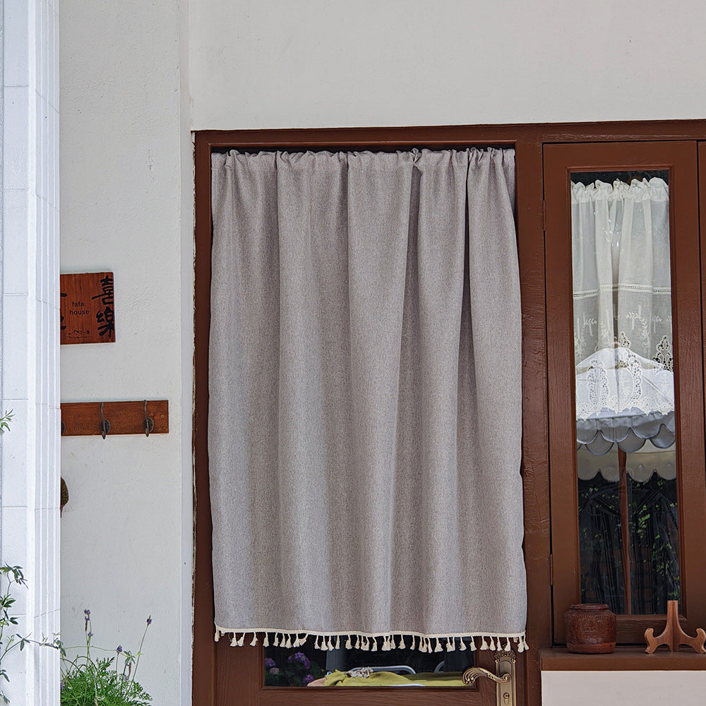Elegant Textured Door Curtain