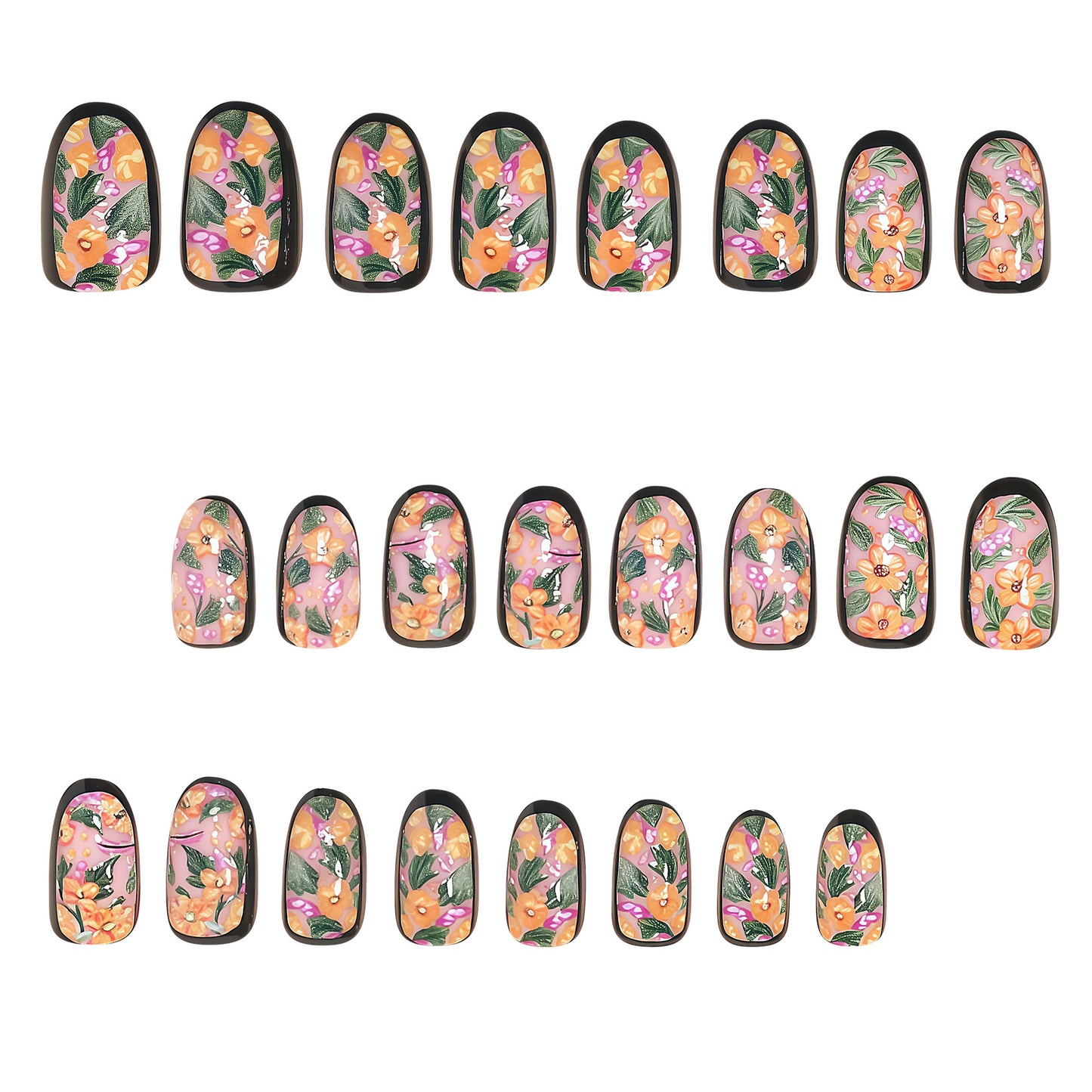 Seasonal Themed Press-On Nail Art Set Acalora