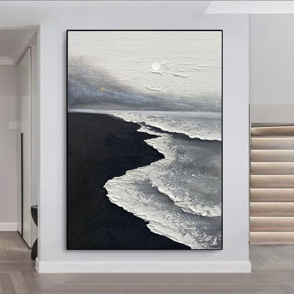 Abstract Seascape Textured Canvas Artwork