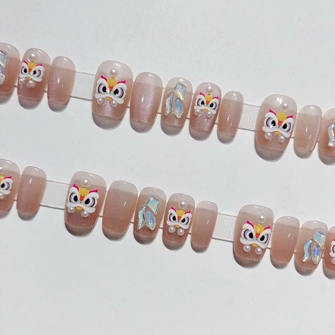 Designer Butterfly-Themed Press-On Nail Set Acalora