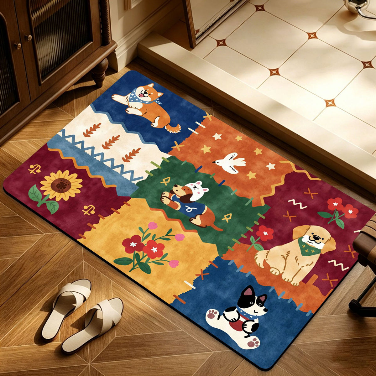 Heart Pattern Decorative Area Rug Acalora