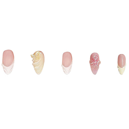 Elegant Floral Design Press-On Nails Acalora