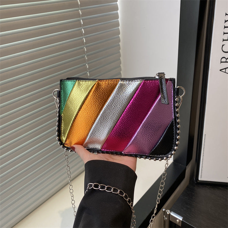 Colorful Metallic Chic Crossbody Bag Acalora
