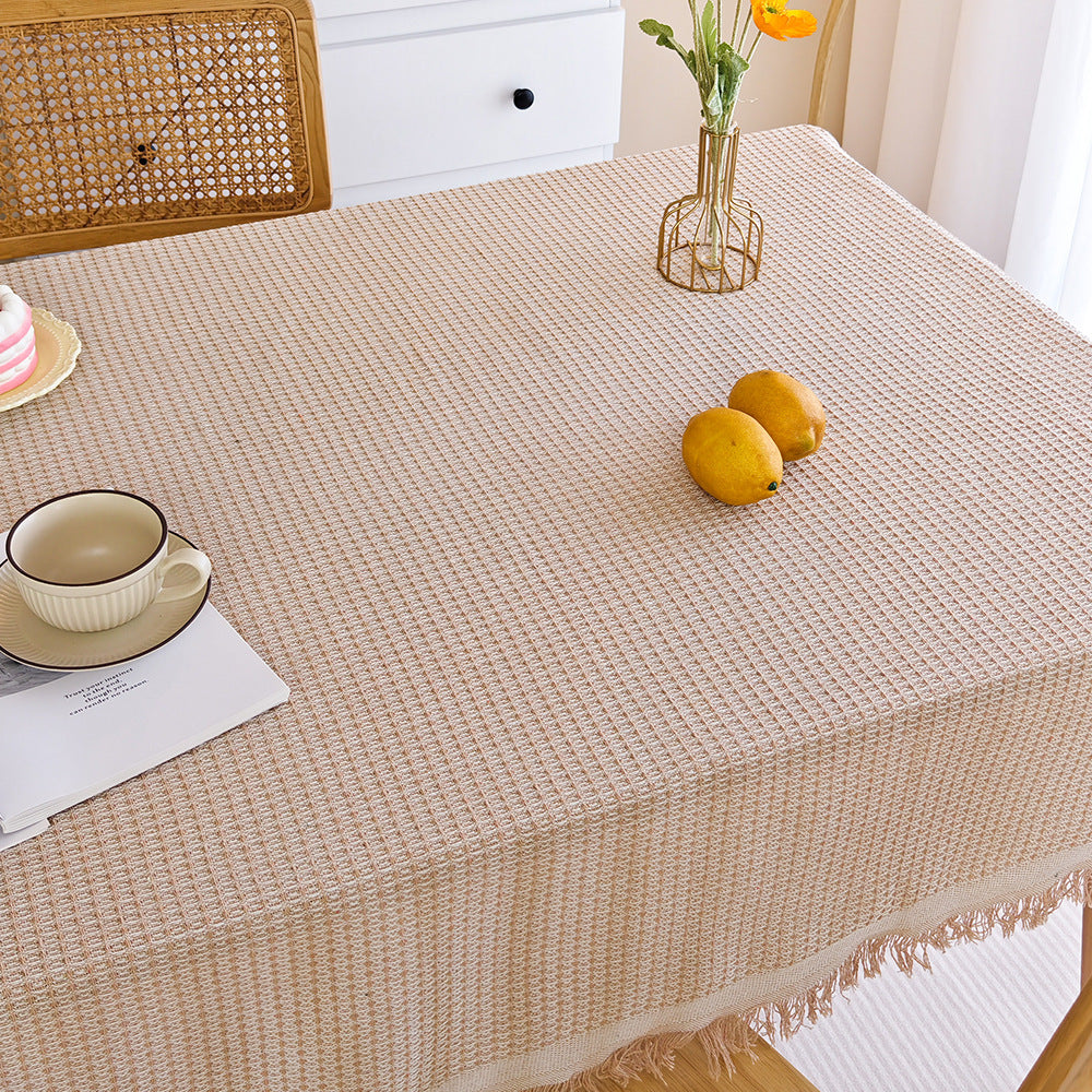 Elegant Woven Tablecloth