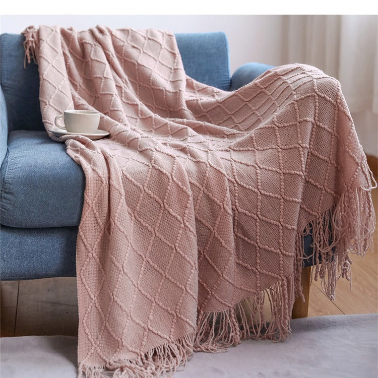 Unisex Cozy Textured Throw Blanket