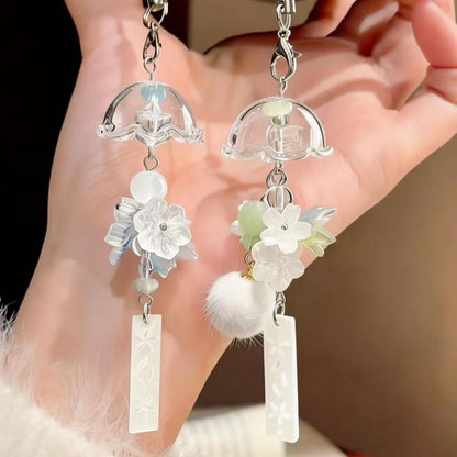 Decorative Floral Charm Keychain Acalora