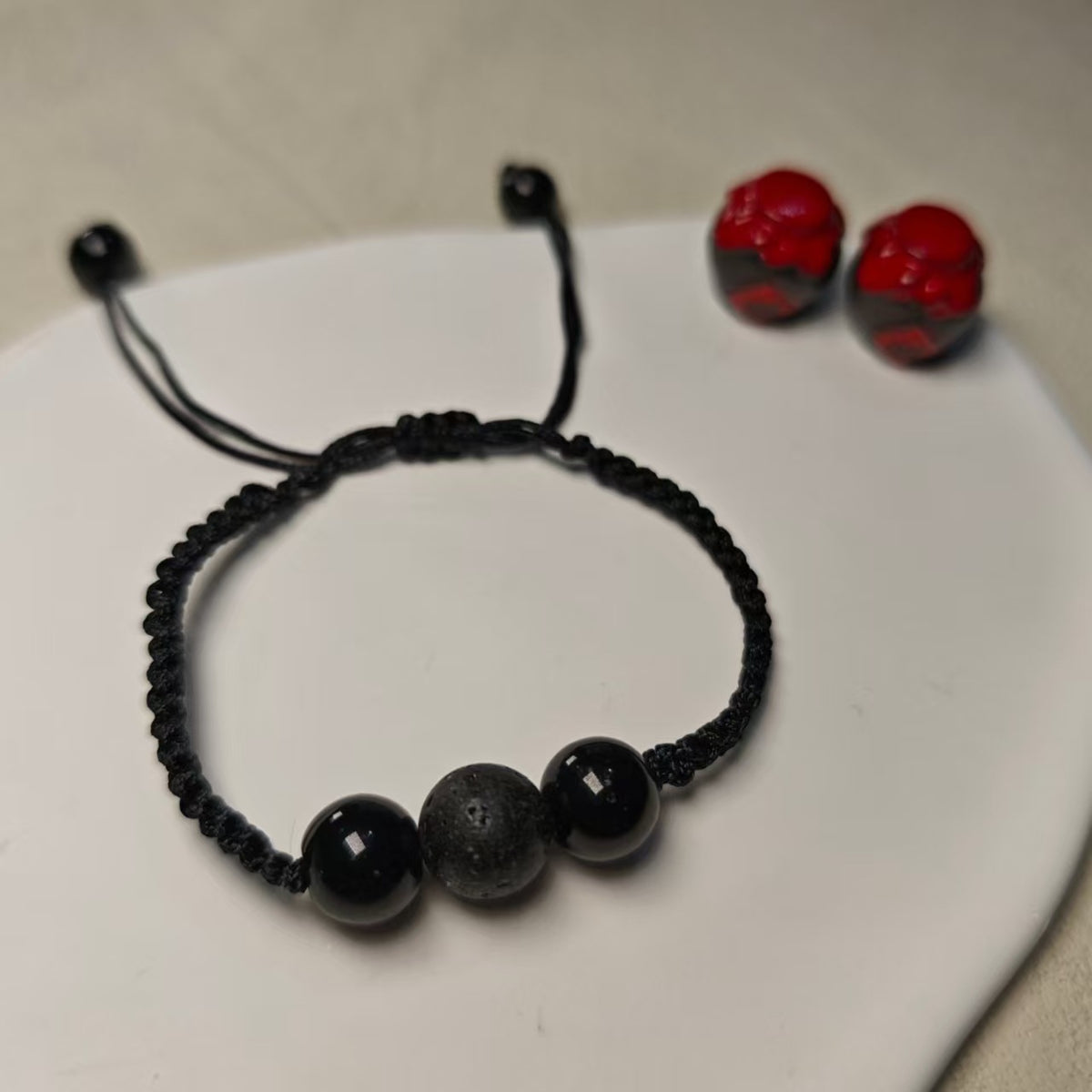 Adjustable Lava Stone Bracelet Acalora