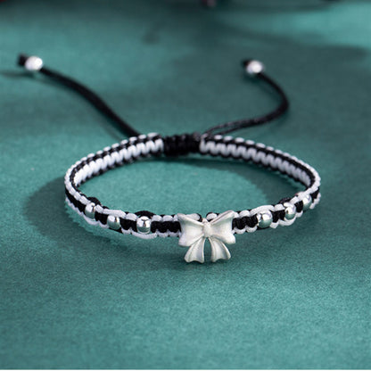 Adjustable Bow Charm Bracelet Acalora