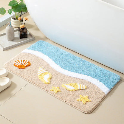 Coastal-Themed Bathroom Rug