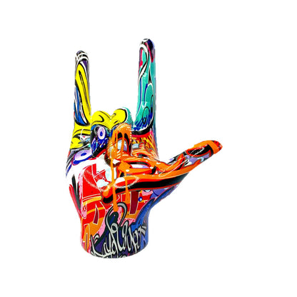 Colorful Hand Sculpture Acalora