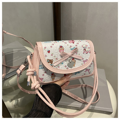 Adorable Bow-Embellished Crossbody Bag Acalora